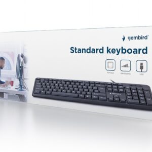 Gembird English keyboard USB Black