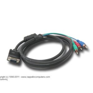 1.8M VGA TO 3 RCA LEAD CABLE FOR HD TV