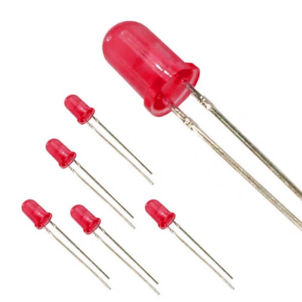 5 x Superbrigh​t Red Led 5mm