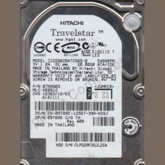 Hitachi IC25N020ATCS05-0 HDD 20GB 2.5' IDE