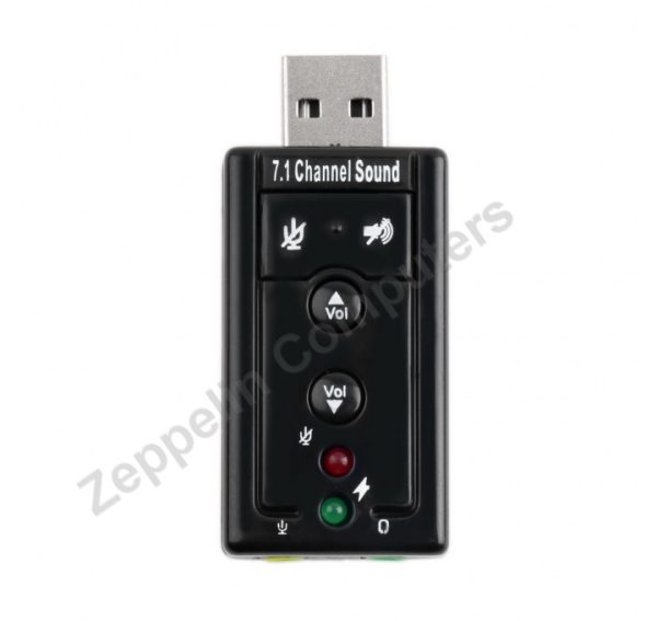 USB EXTERNAL 3D 7.1 CHANNEL SOUND CARD