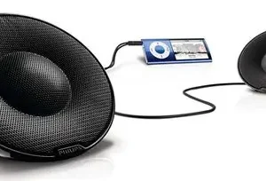PHILIPS Φορητό παθητικό ηχείο SBP1120/10, 2.0 Channel, 3.5mm jack, Black